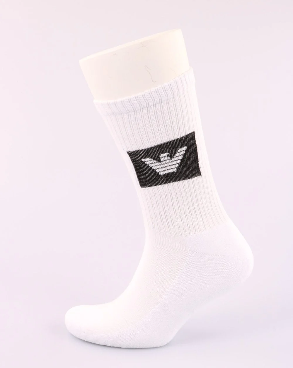 Emporio Armani 2 Pack Socks White/black - Image 2