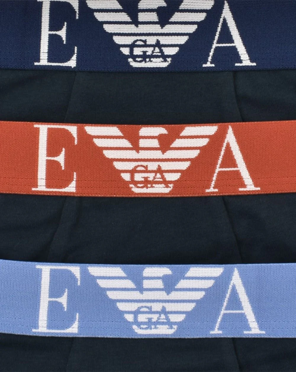 Emporio Armani 3 Pack Boxer Shorts Navy/Multi - Image 2