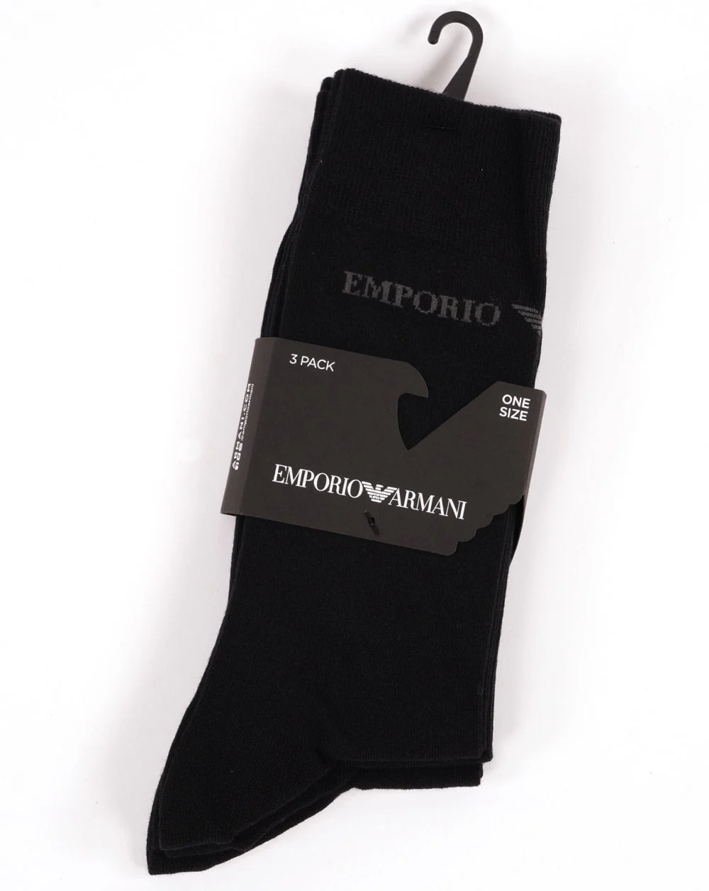 Emporio Armani 3 Pack Socks Black/Grey