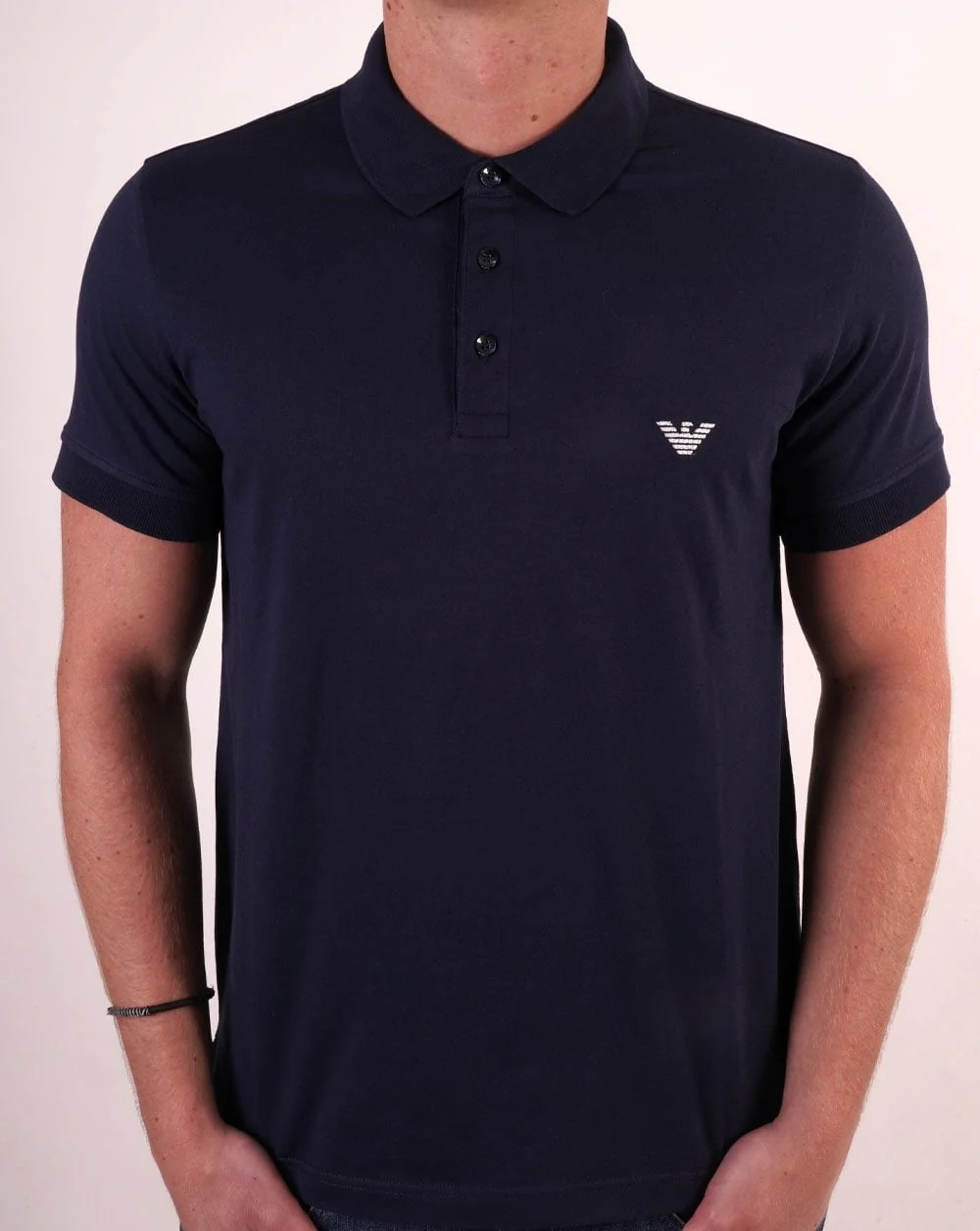 Emporio Armani Beach Polo Shirt Navy - Image 3