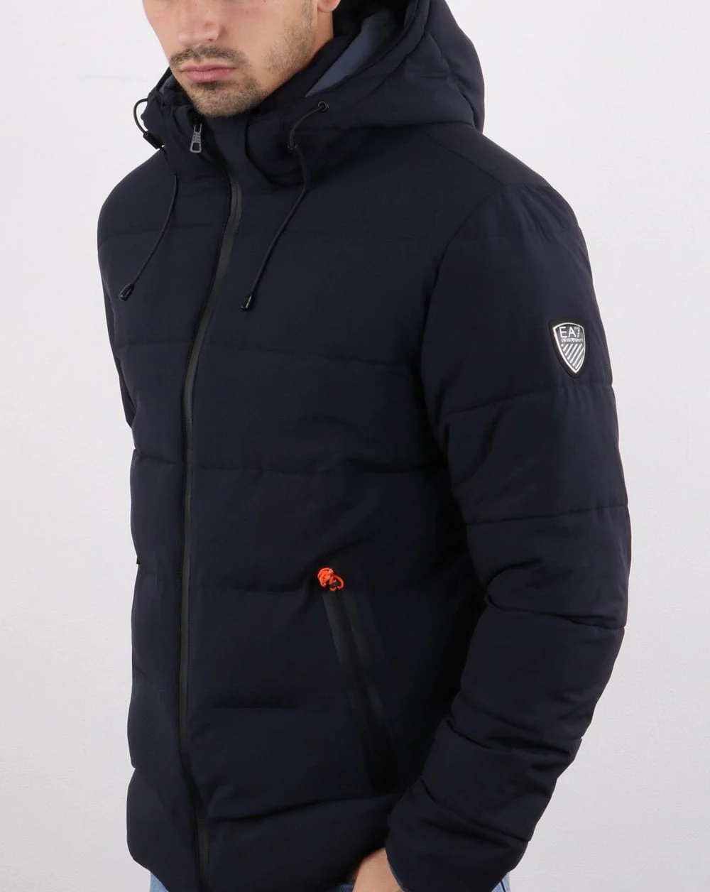 Emporio Armani EA7 Bomber Jacket Night Blue - Image 4