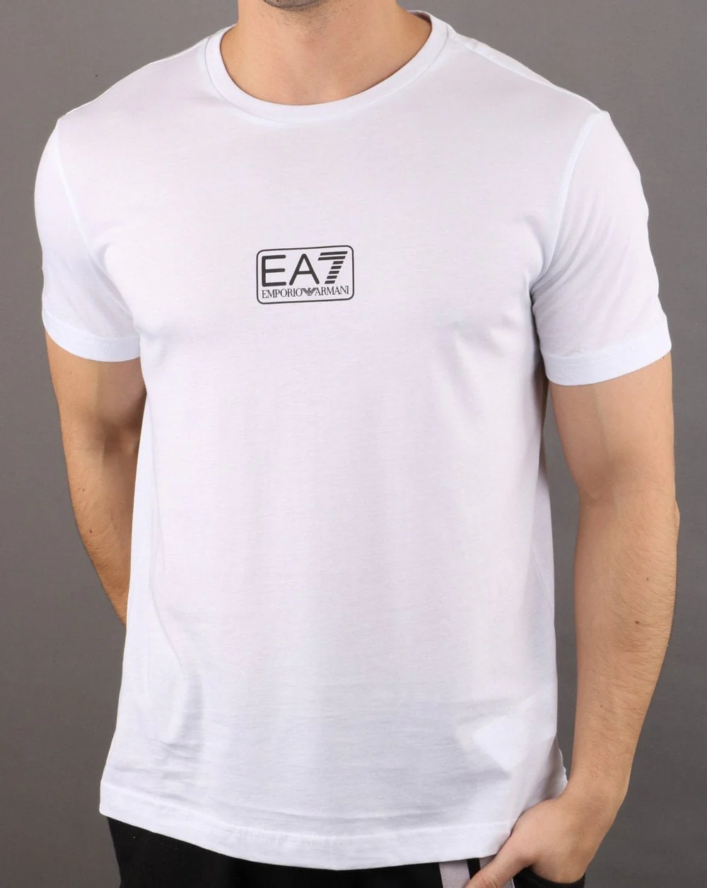 Emporio Armani EA7 Box Logo T-shirt White - Image 2