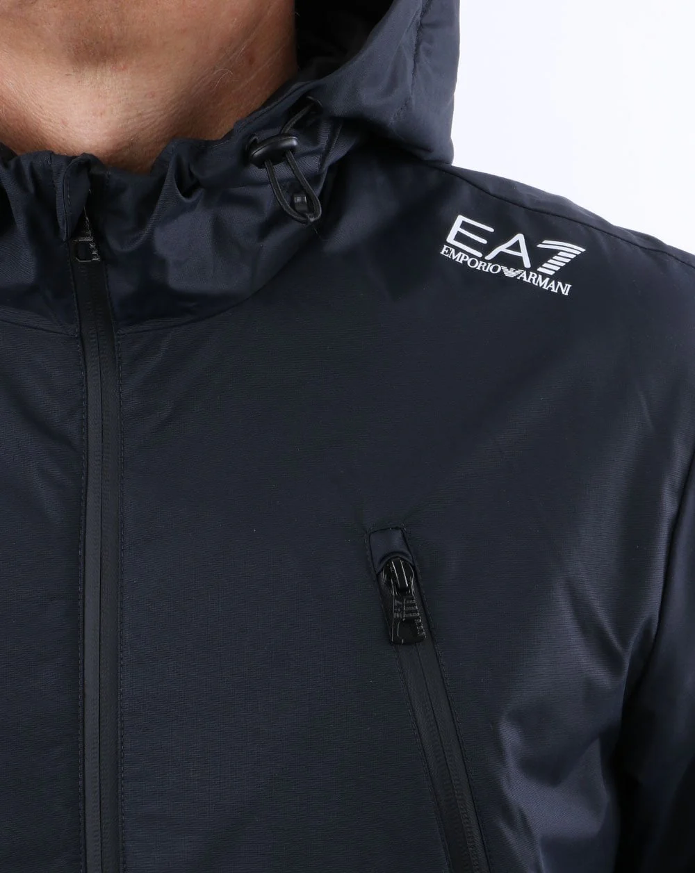Emporio Armani EA7 Hooded Jacket Navy - Image 2