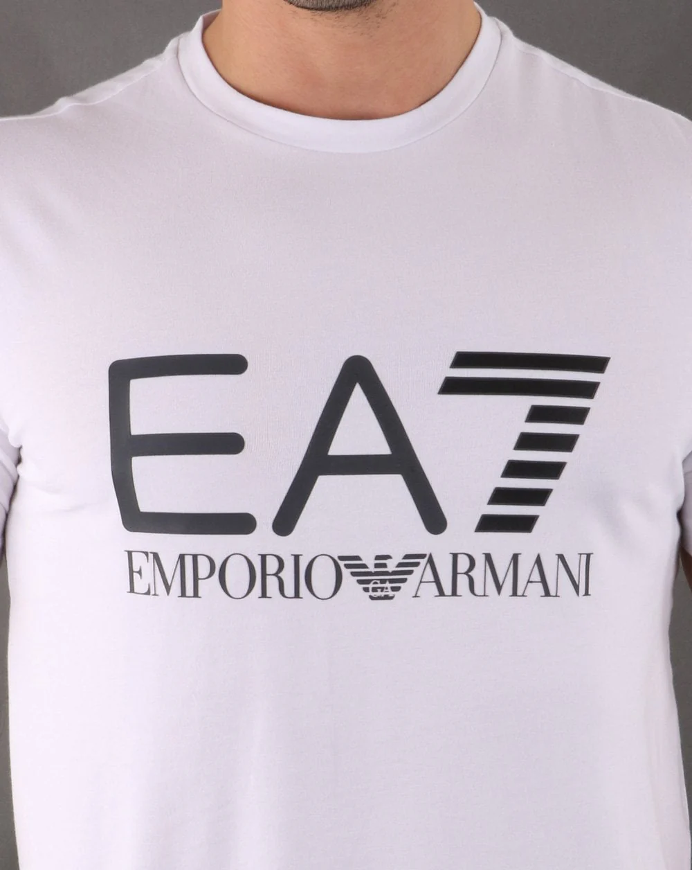 Emporio Armani EA7 Large Logo Tee White - Image 3