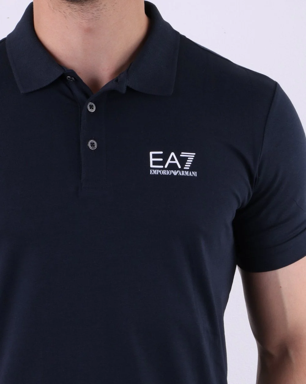 Emporio Armani EA7 Polo Shirt Dark Navy - Image 4