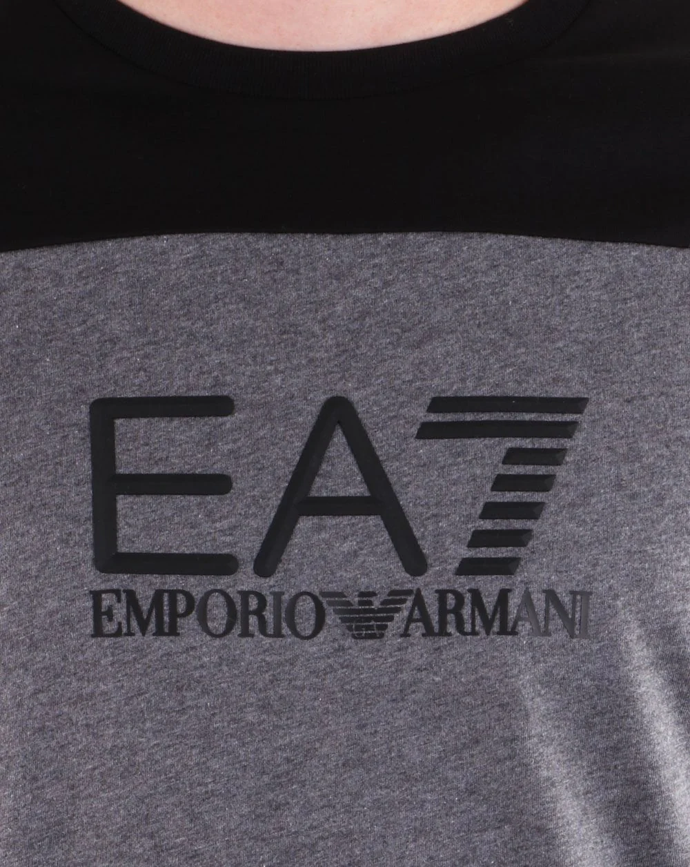 Emporio Armani EA7 T-shirt Dark Grey Marl - Image 4