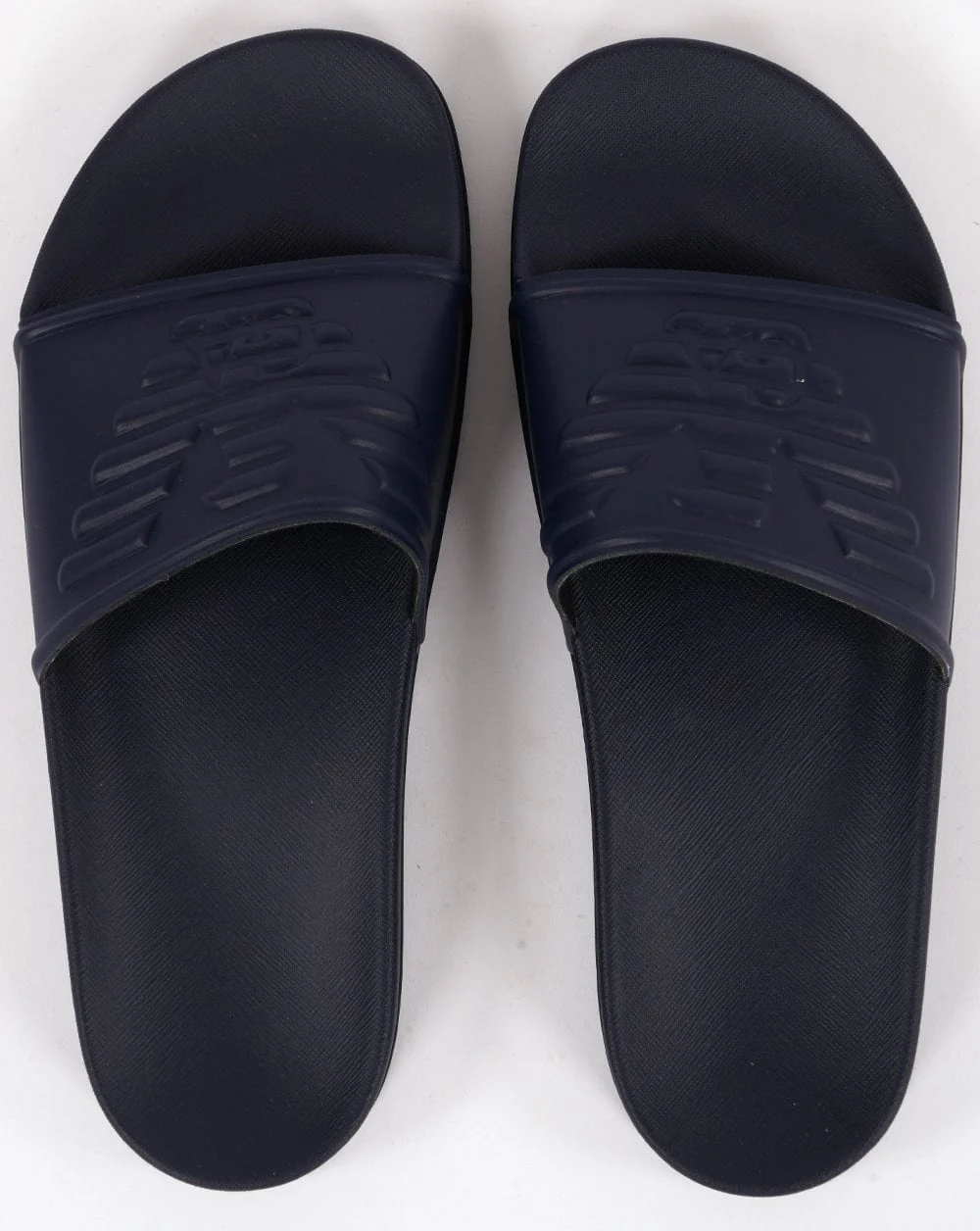 Emporio Armani Eagle Sliders Navy - Image 3