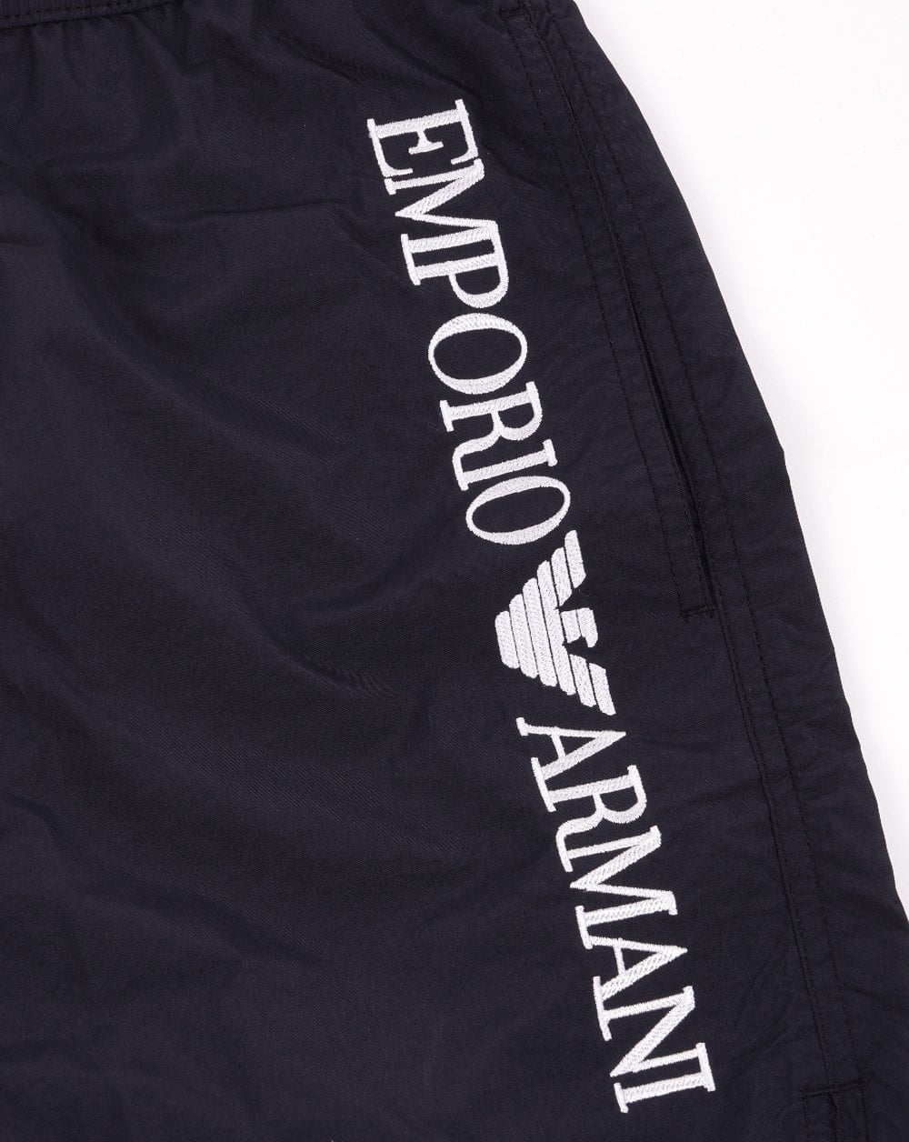 Emporio Armani Logo Swim Shorts Black - Image 3
