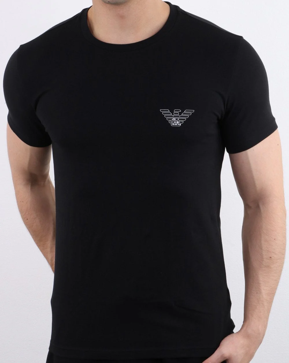 Emporio Armani Organic Cotton Loungewear T-shirt Black - Image 2