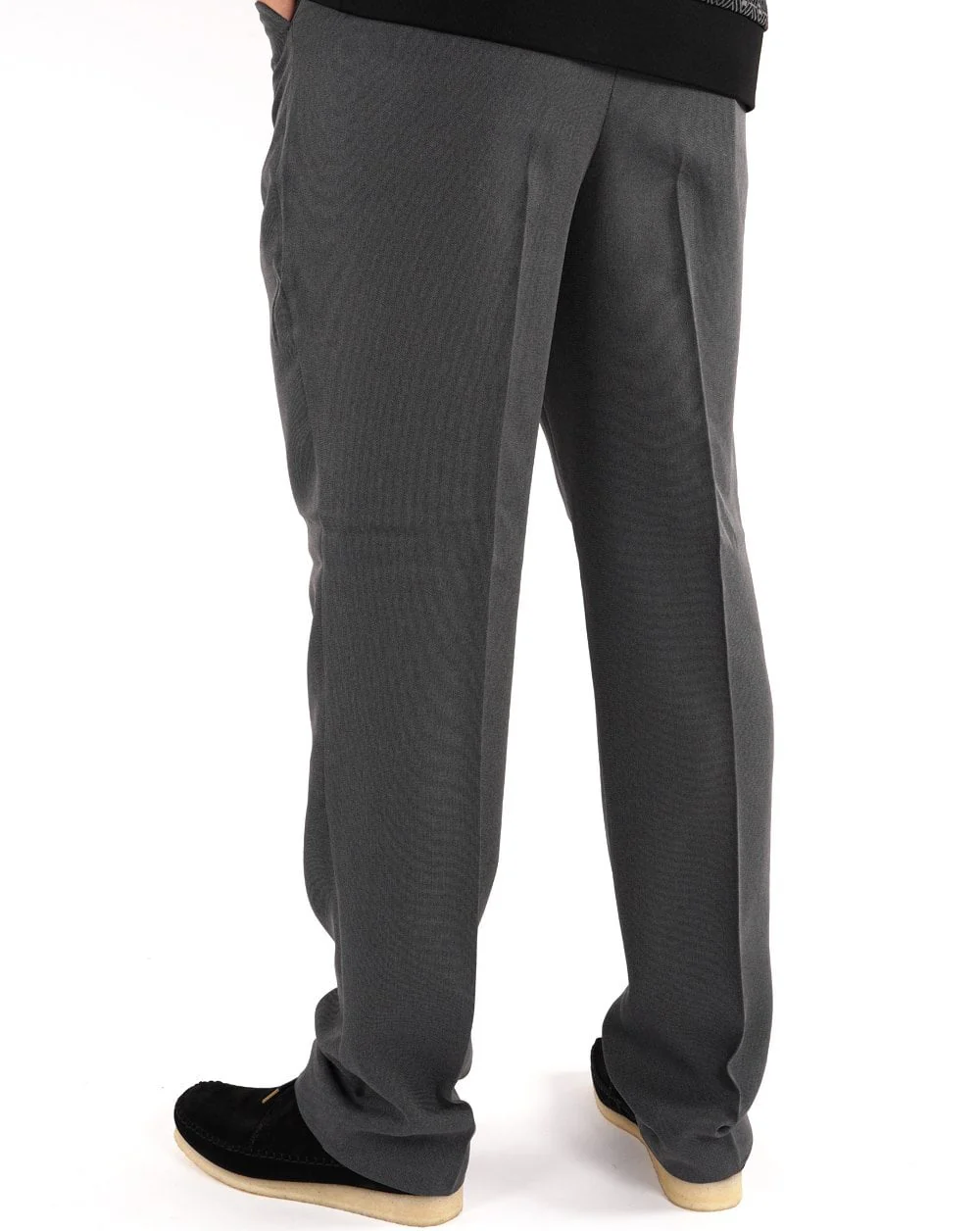 Farah 80s Hopsack Trousers Grey - Image 3