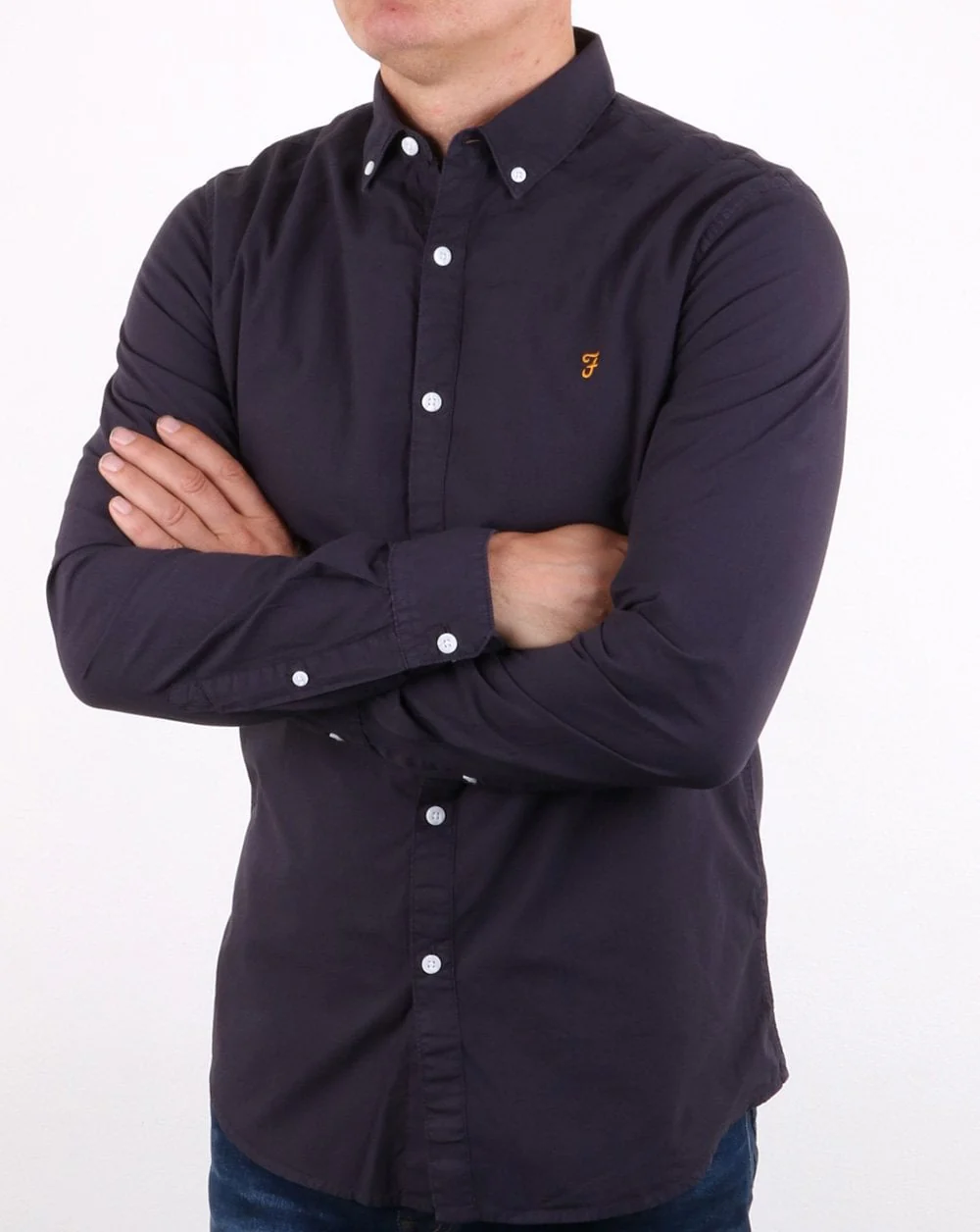 Farah Farley Shirt True Navy - Image 2