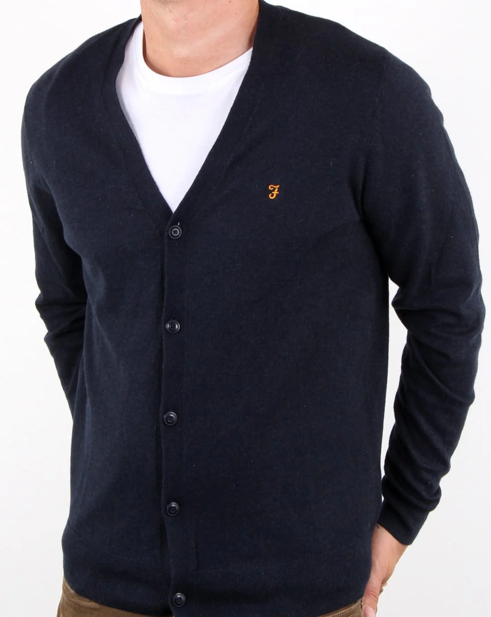 Farah Jessie Cardigan True Navy Marl - Image 3