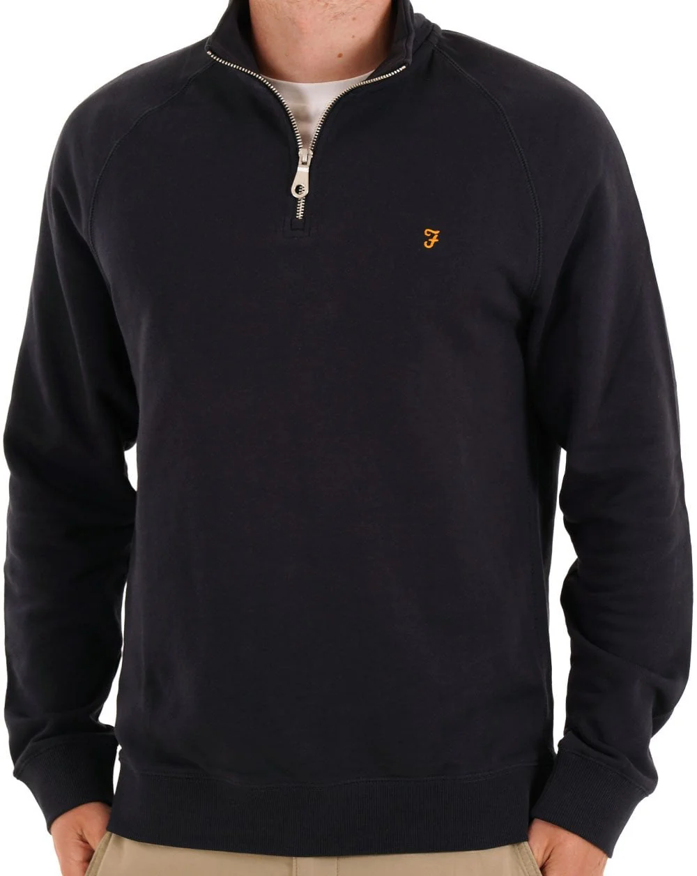 Farah Jim 1/4 Zip Sweat True Navy - Image 3