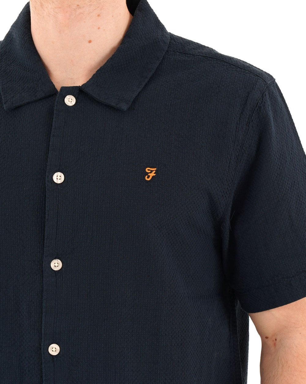 Farah Kirby SS Shirt True Navy - Image 2