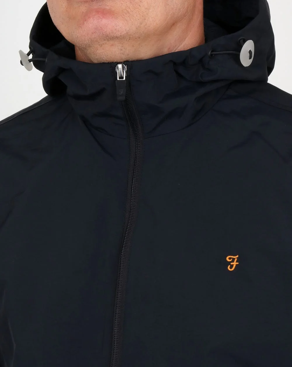 Farah Newbern Hooded Jacket Black - Image 2