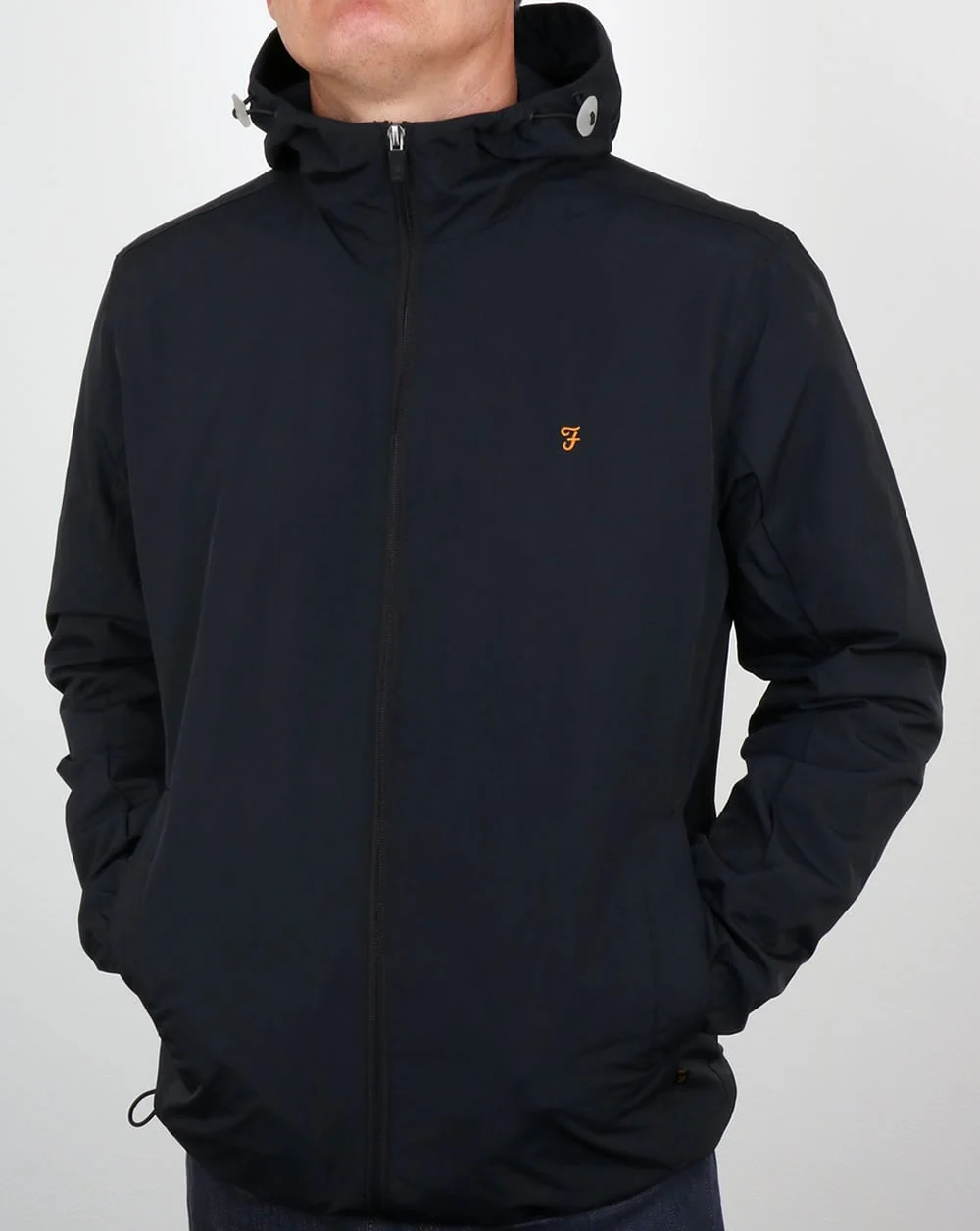 Farah Newbern Hooded Jacket Black - Image 3