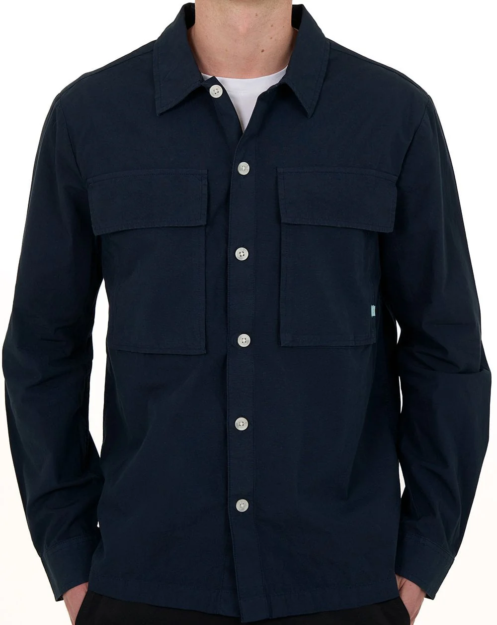 Farah Ralph Overshirt True Navy - Image 3
