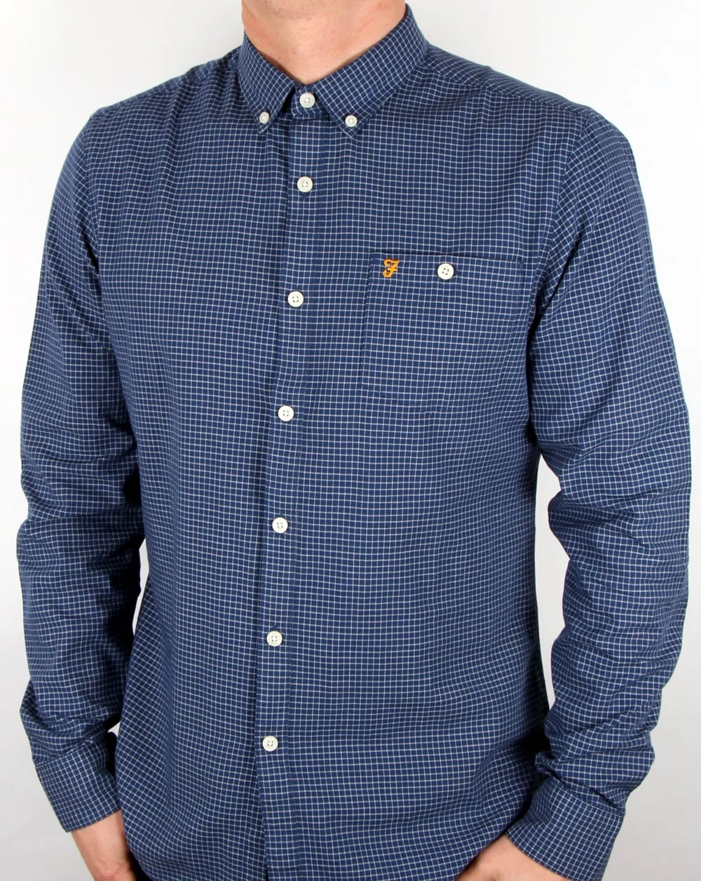 Farah Webber Shirt Dark Denim