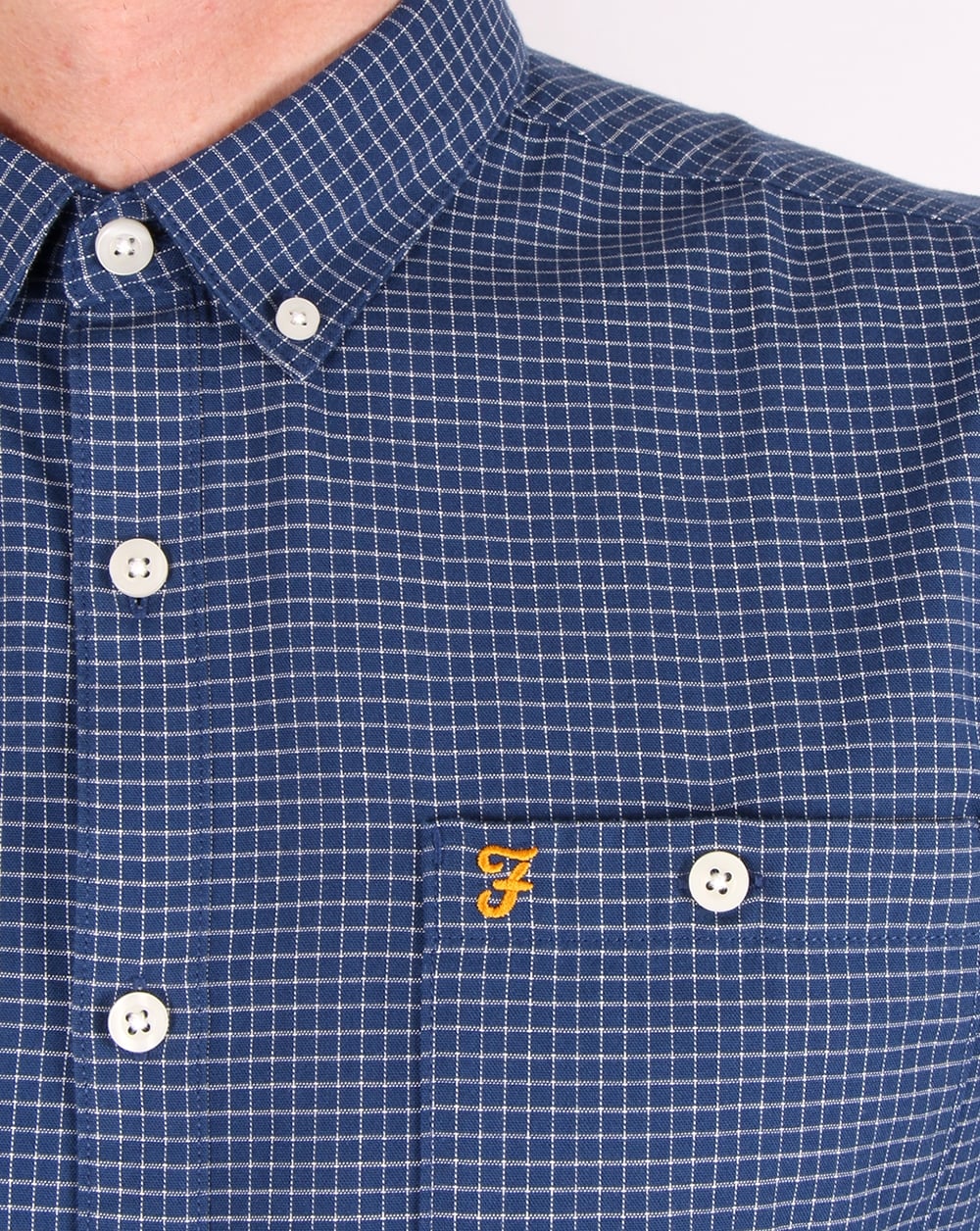 Farah Webber Shirt Dark Denim - Image 2