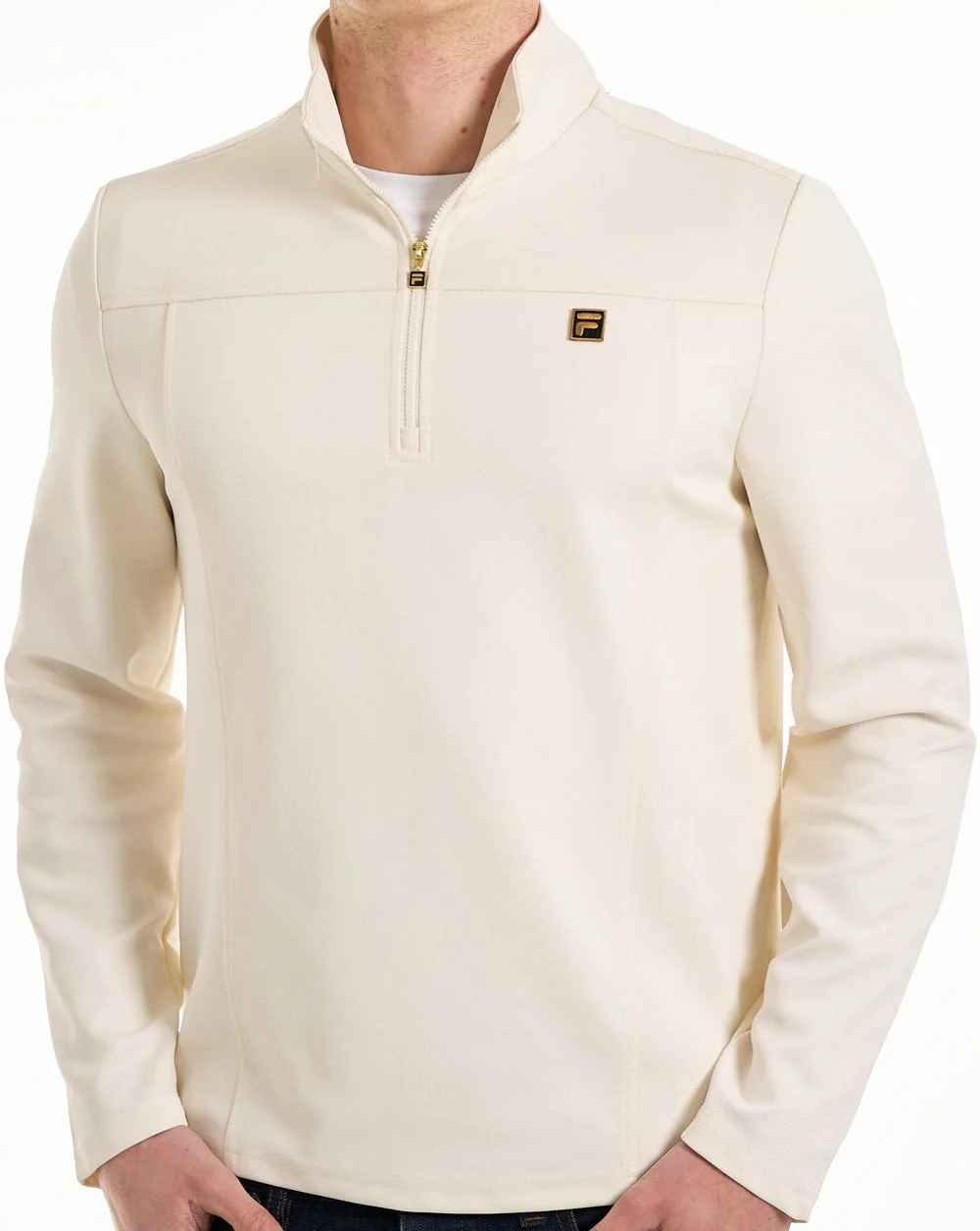 Fila Gold Hogan 1/4 Zip Top Coconut Milk - Image 3