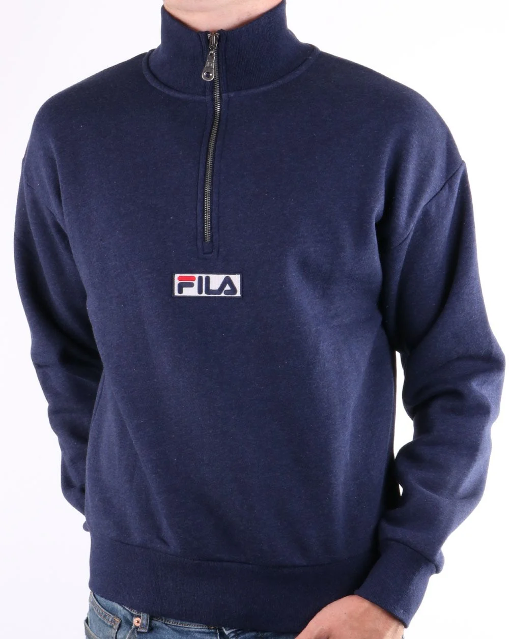 Fila Vintage 1/2 Zip Sweat Navy - Image 4