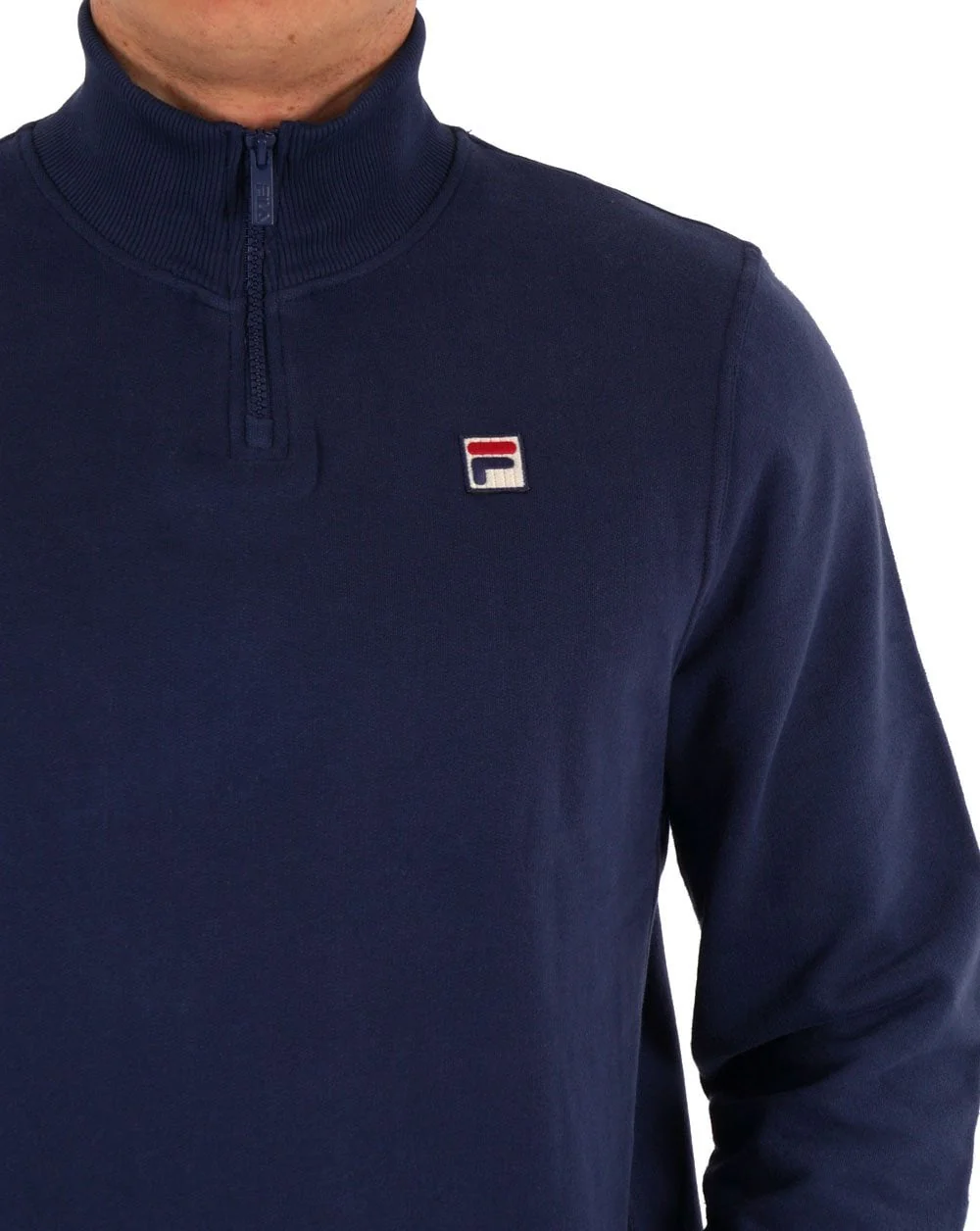Fila Vintage 1/4 Zip Sweat Navy - Image 3