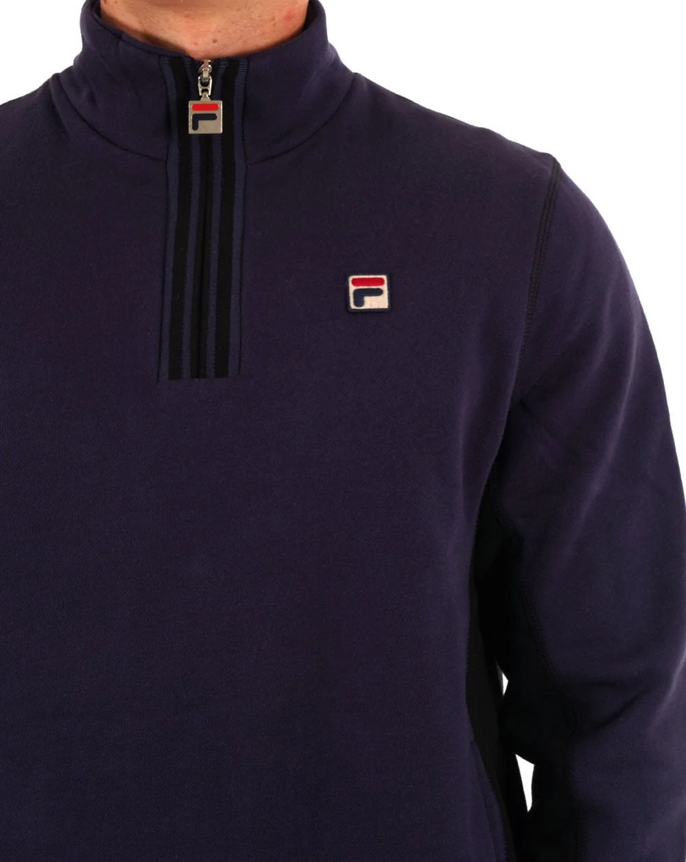 Fila Vintage 1/4 Zip Sweat Navy - Image 2