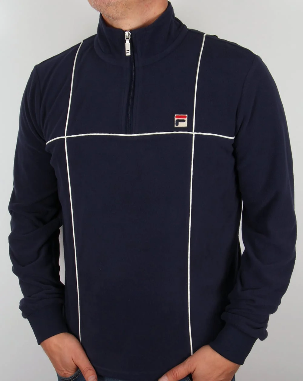 Fila Vintage 1/4 Zip Terrinda Microfleece Navy