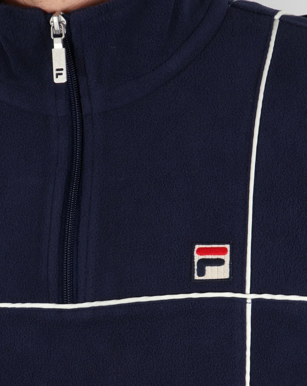 Fila Vintage 1/4 Zip Terrinda Microfleece Navy - Image 4