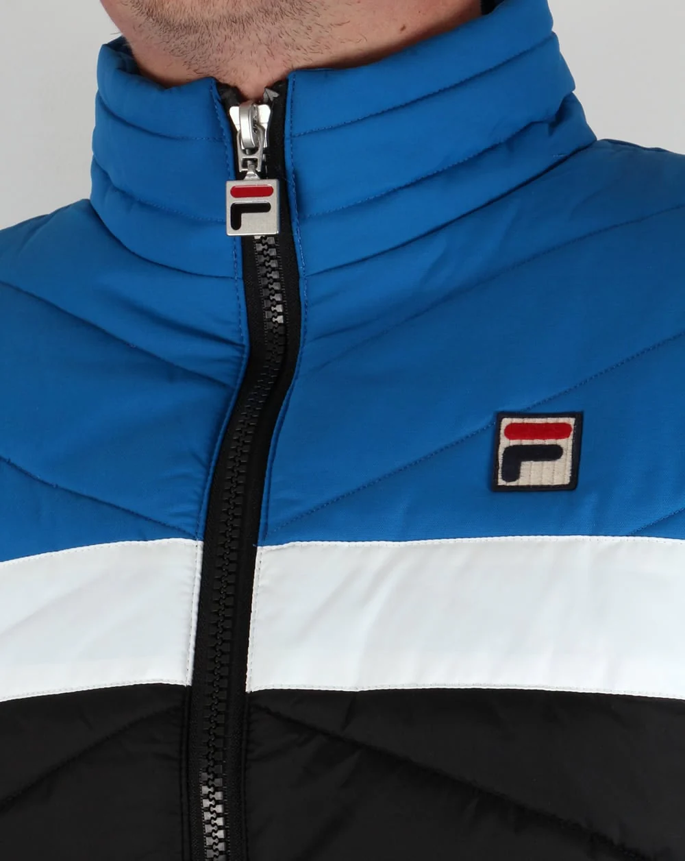 Fila Vintage 80s Ski Jacket Black/Blue - Image 2