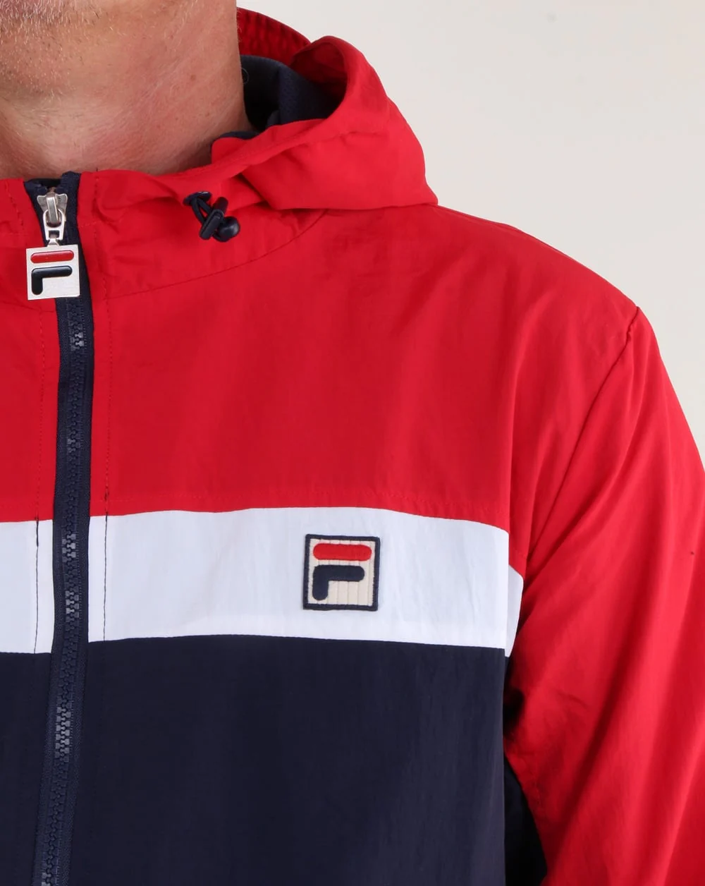 Fila Vintage Clipper Jacket Navy/red/white - Image 2