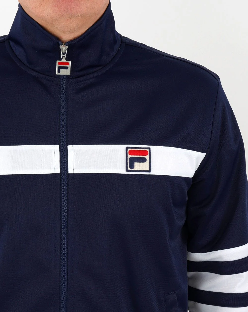 Fila Vintage Courto Track Top Navy/white - Image 2