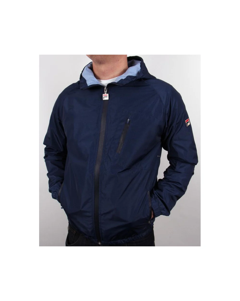 Fila Vintage Micca Hooded Jacket Navy - Image 2