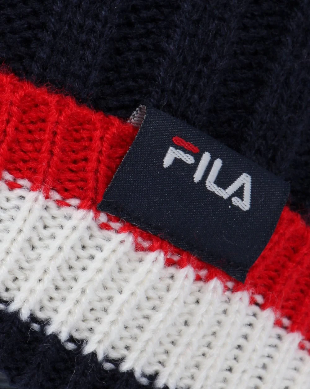 Fila Vintage Nardini Foldover Beanie Navy - Image 2