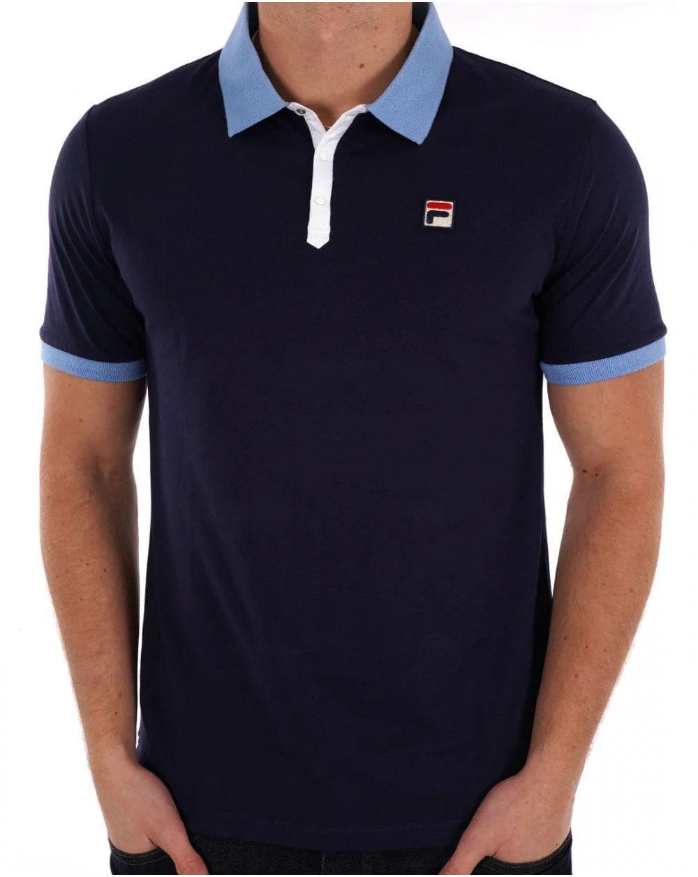 Fila Vintage Panatta Polo Shirt Navy - Image 3