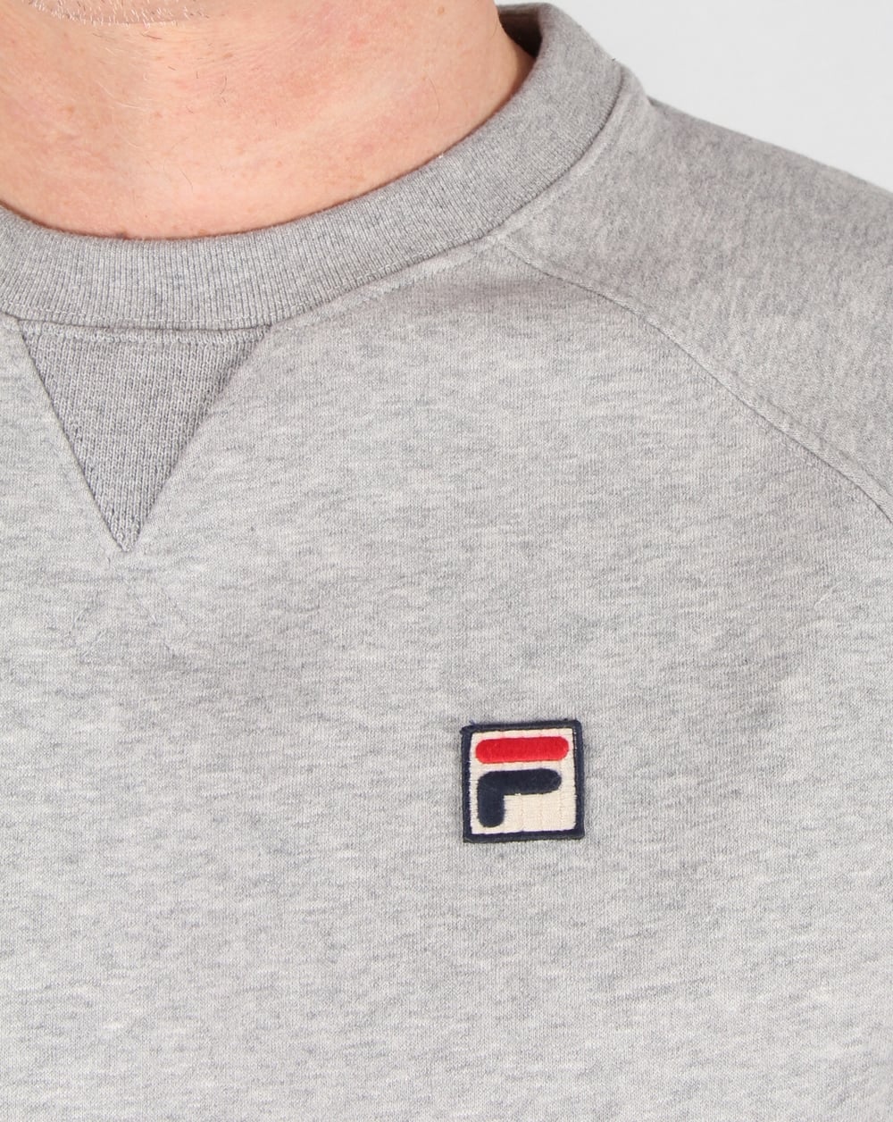 Fila Vintage Pozzi Sweatshirt Heather Grey - Image 2