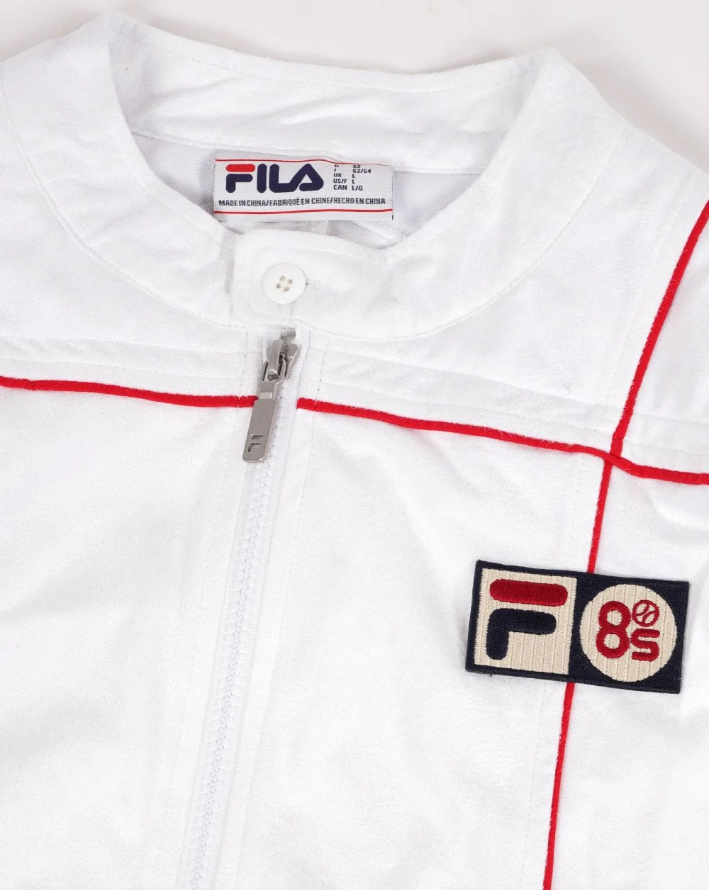 Fila Vintage Pro Badge Terrinda Track Top White/Red - Image 2