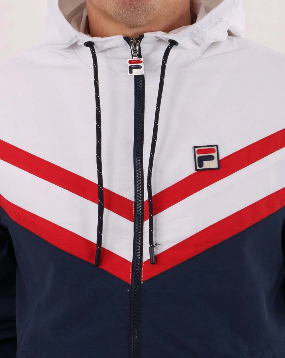 Fila Vintage Rugger Jacket Navy/White - Image 2