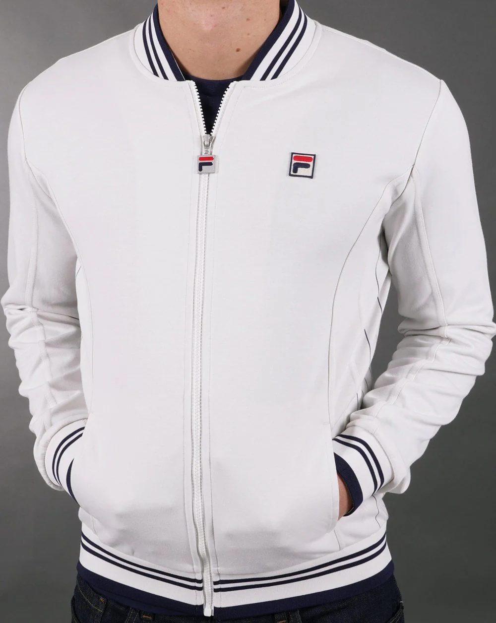 Fila Vintage Settanta II Track Top Cloud Grey - Image 5