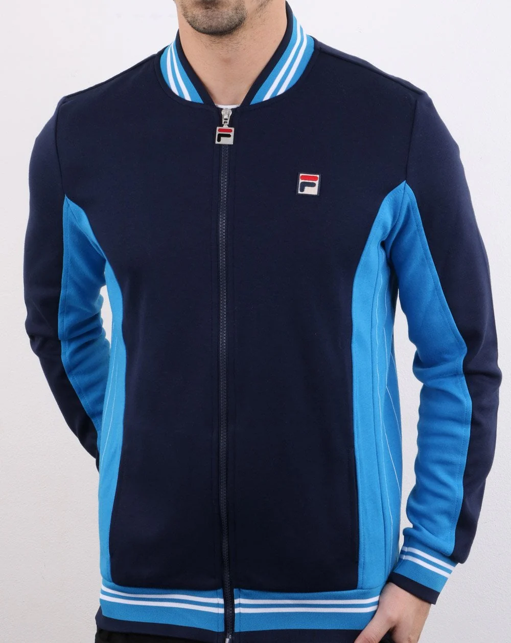 Fila Vintage Settanta Track Top Navy/Ocean - Image 2