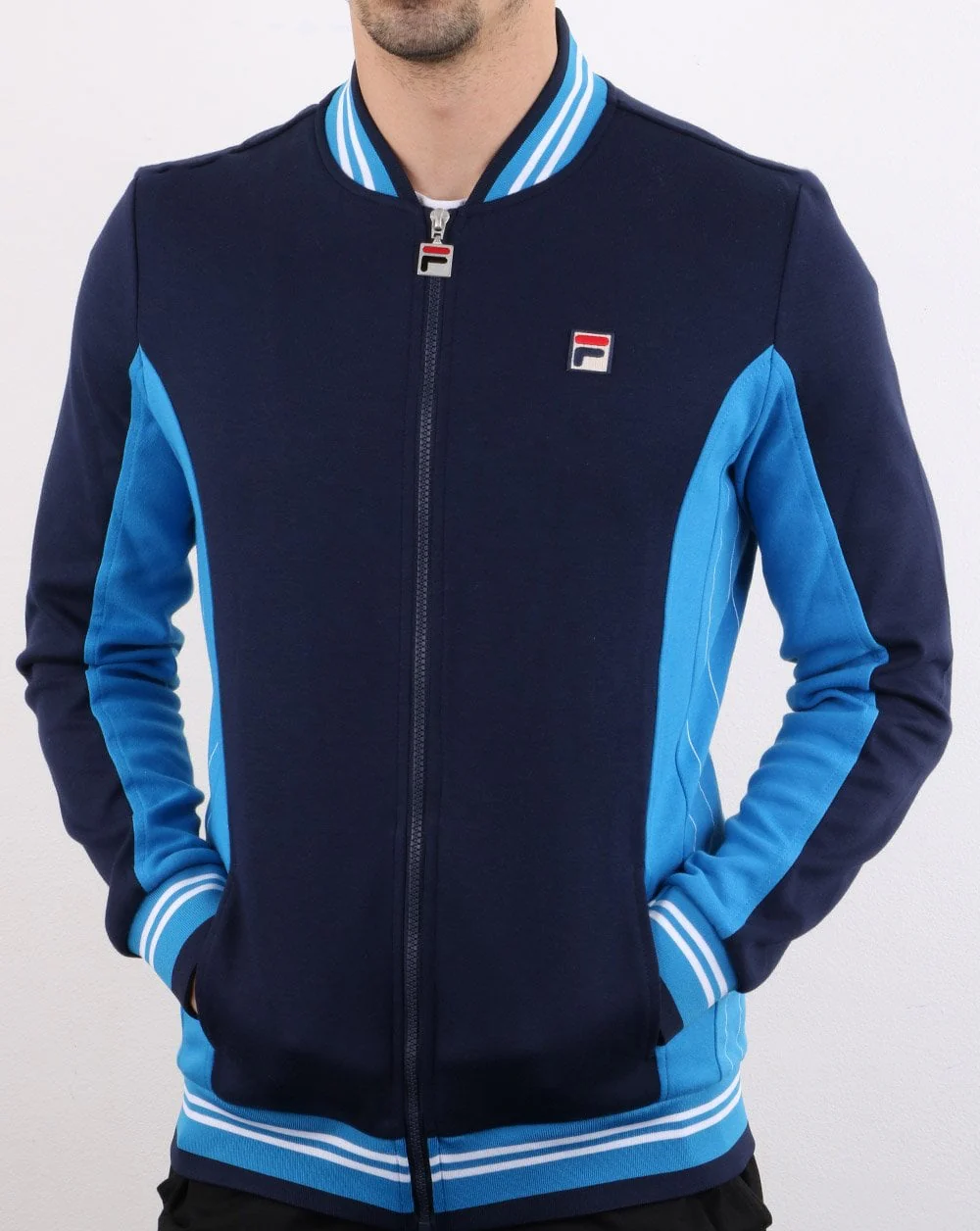 Fila Vintage Settanta Track Top Navy/Ocean - Image 3