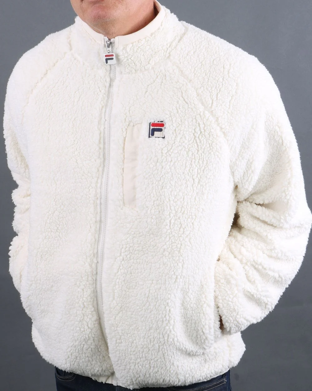 Fila Vintage Sherpa Fleece Whisper White - Image 2