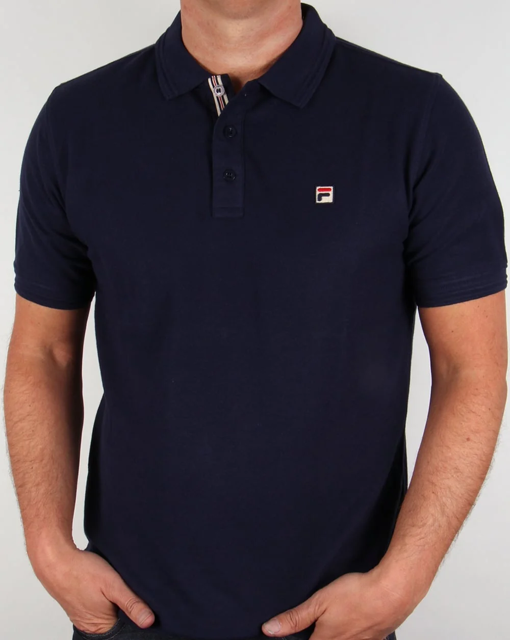 Fila Vintage Smarta Polo Shirt Navy