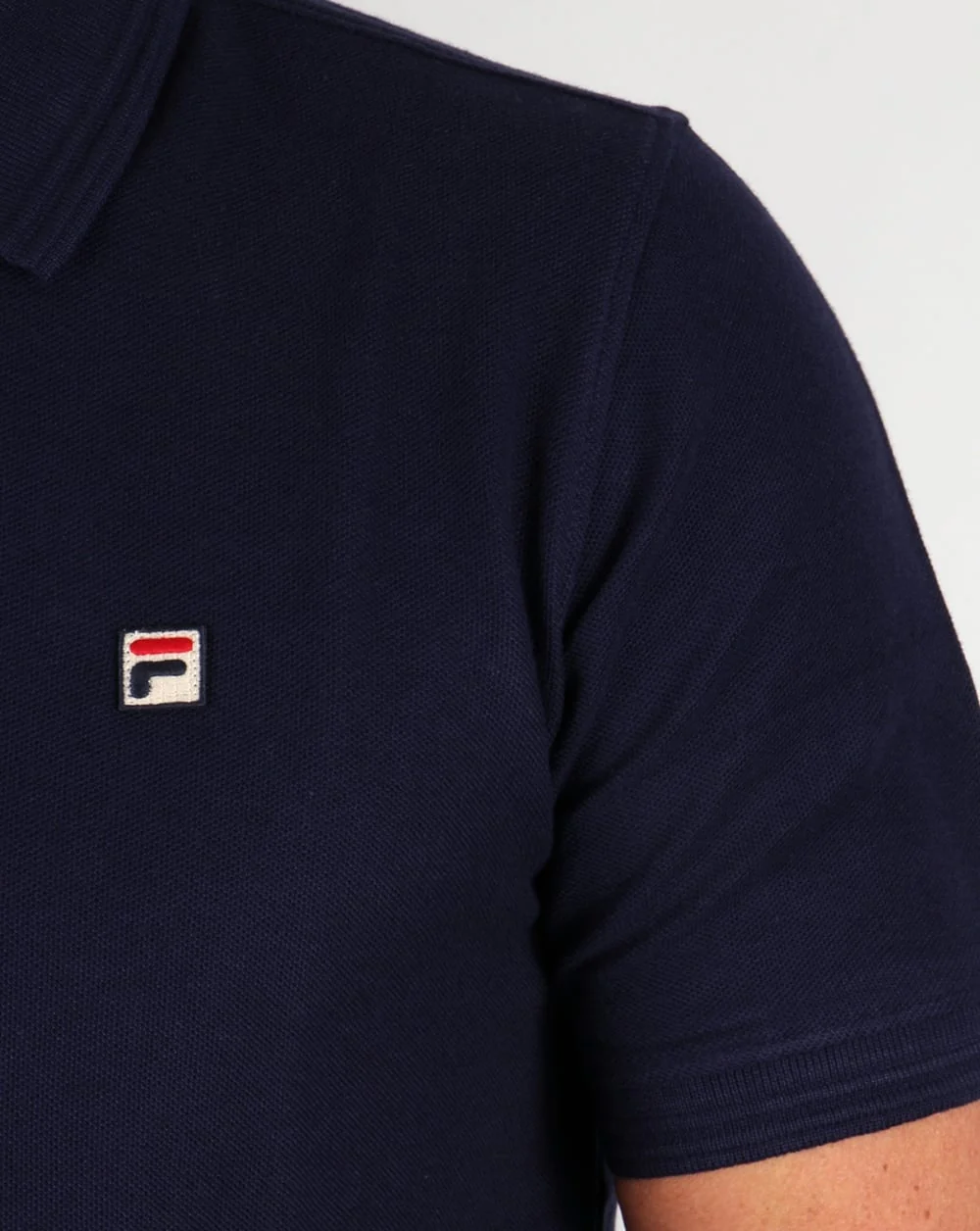 Fila Vintage Smarta Polo Shirt Navy - Image 3