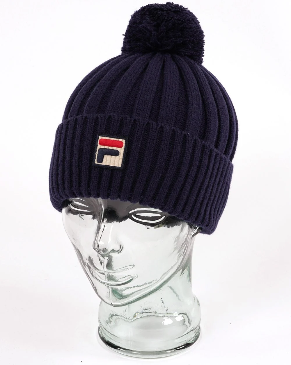 Fila Vintage Teo Pom Pom Beanie Navy