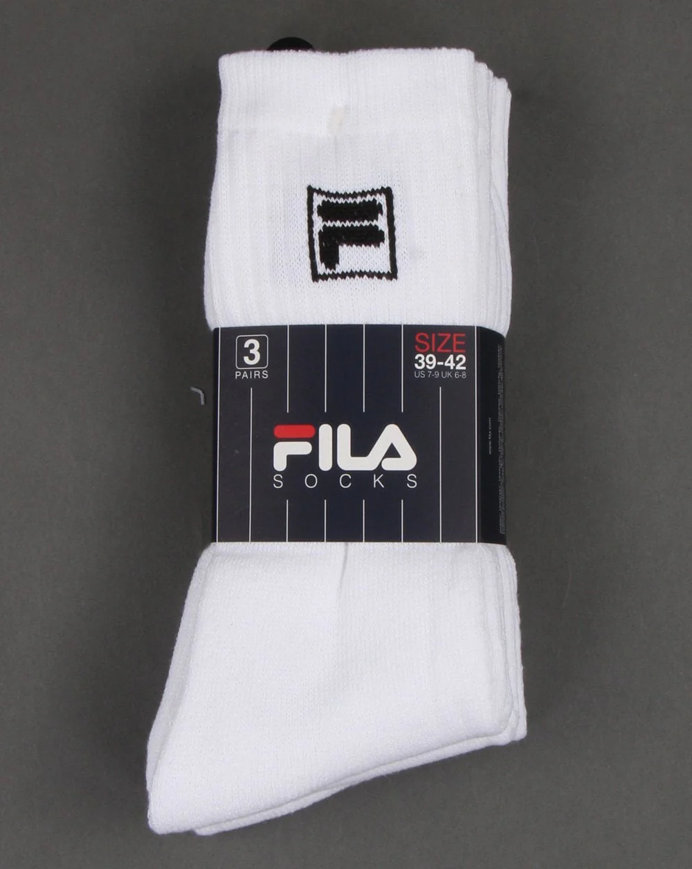 Fila Vintage Triple Pack Socks White