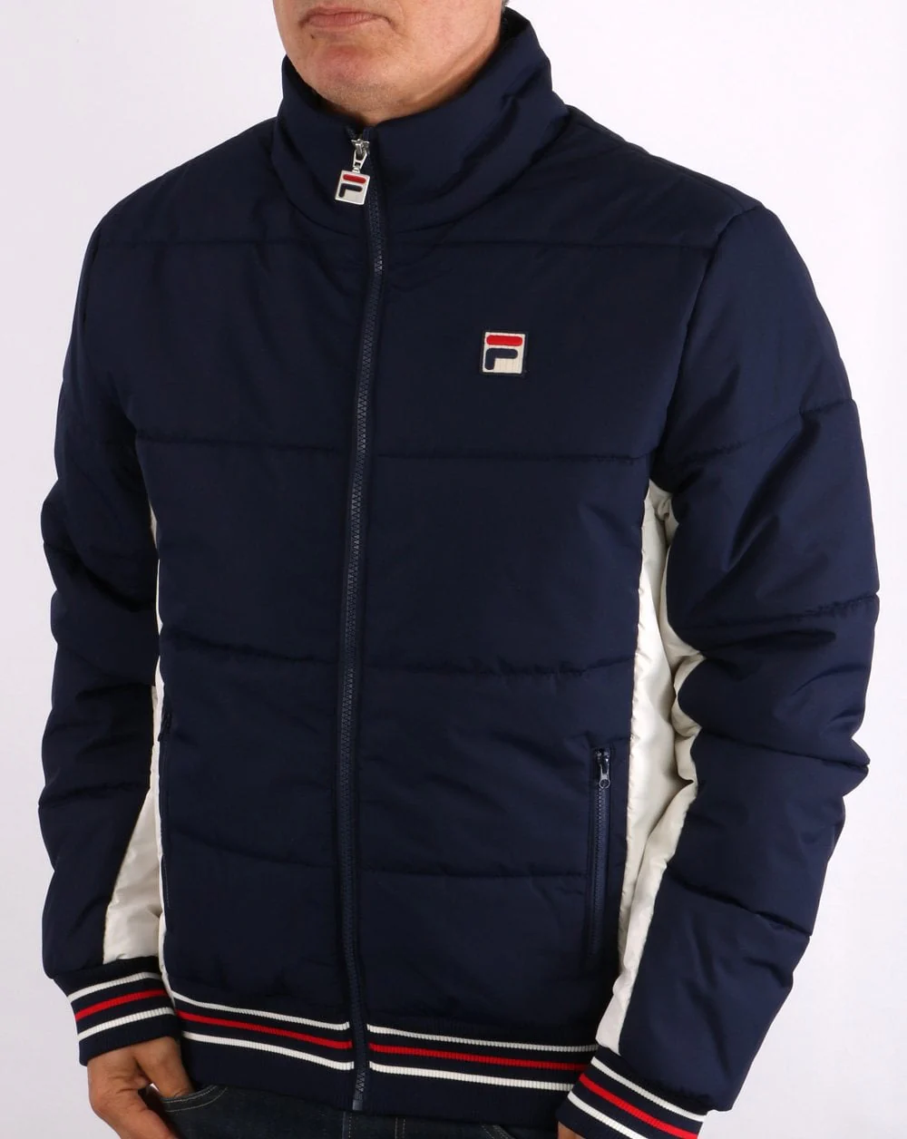 Fila Vintage Watson Puffer Jacket Navy/Cream