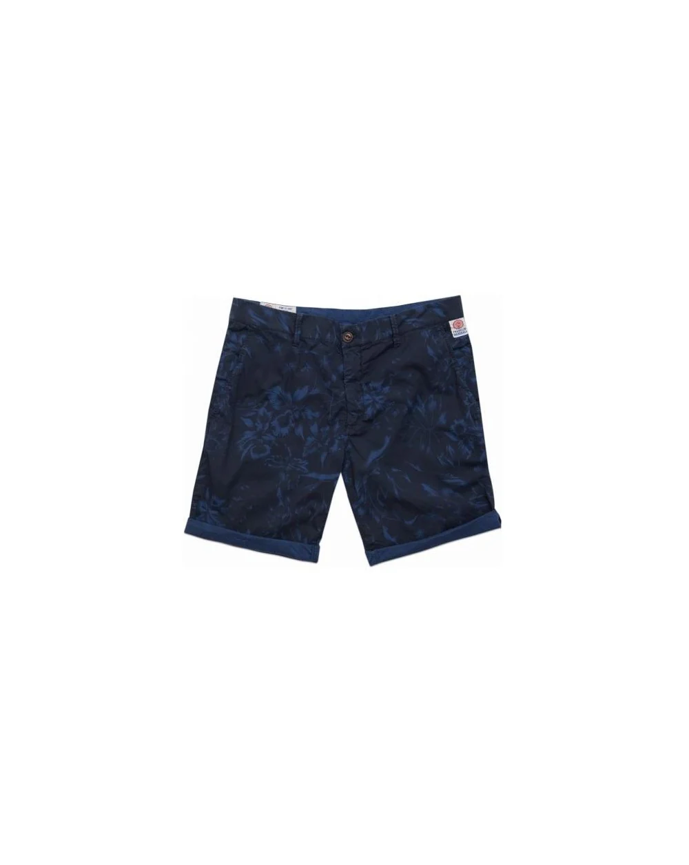 Franklin And Marshall Floral Bermuda Shorts Blue/Black