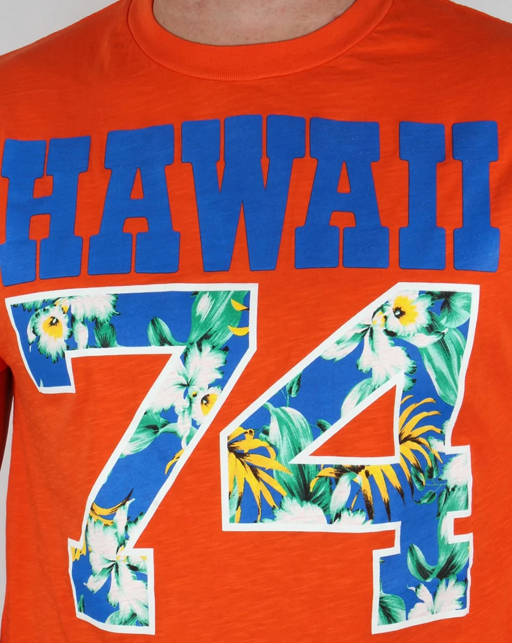 Franklin And Marshall Hawaii 74 T-shirt Orange - Image 2