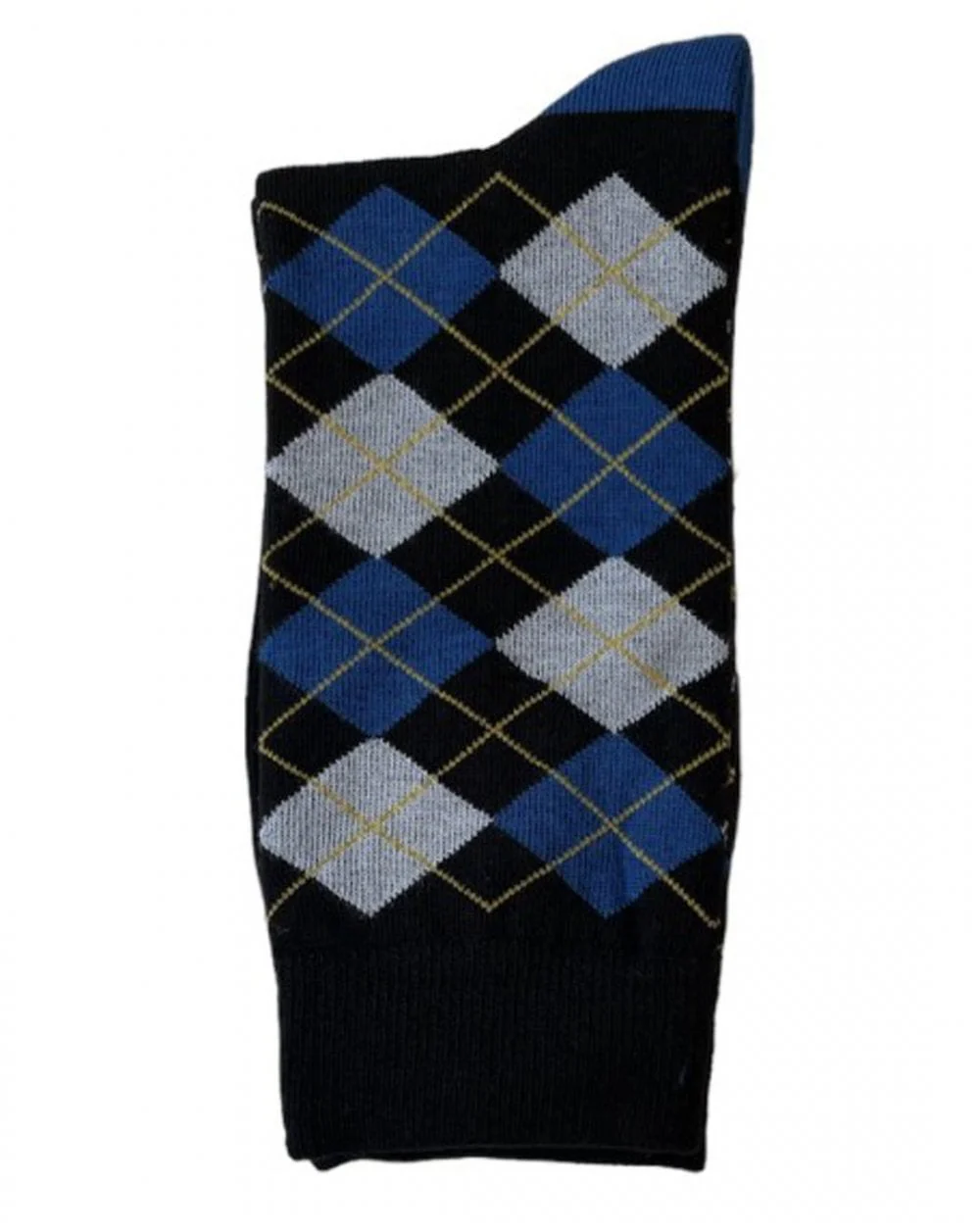 Gabicci Vintage Argyle Socks Black - Image 4